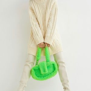 H&M faux fur bag